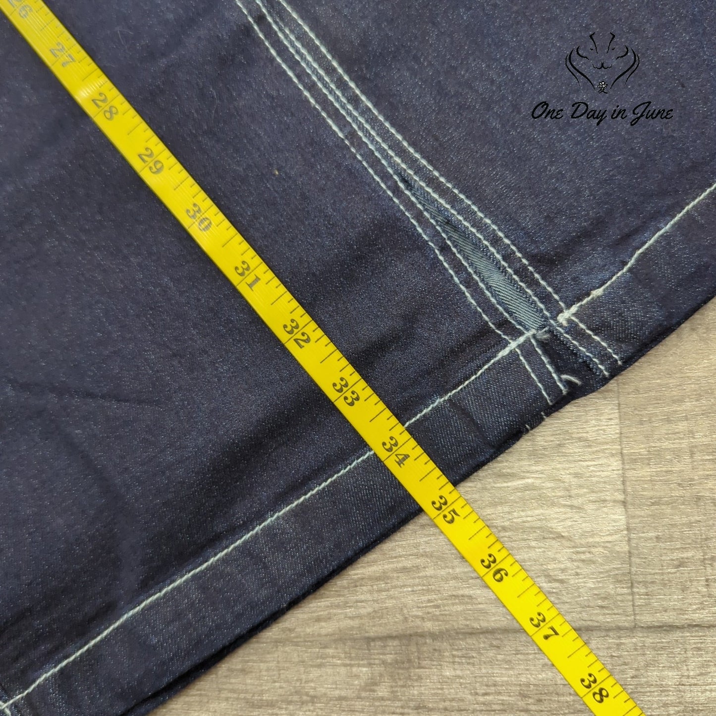 True Religion Denim Cargo Maxi Skirt Size 27 (4)