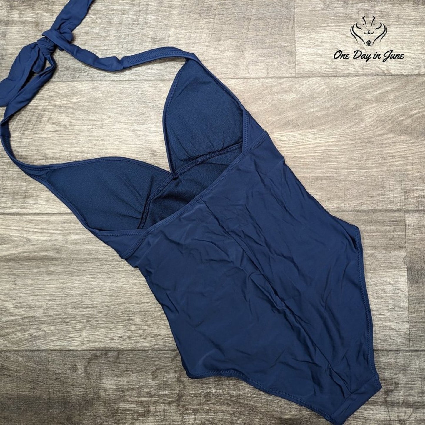 Fisrtway Classic Padded Halter One Piece Swimsuit Size S