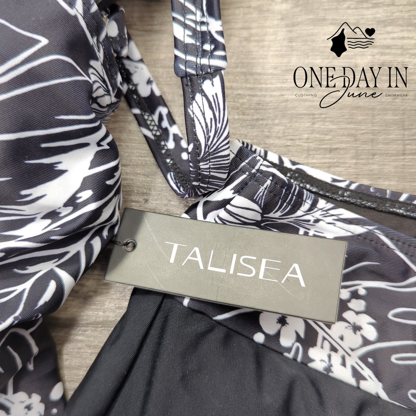 Talisea Cross Front Skirtini Swimsuit Size L