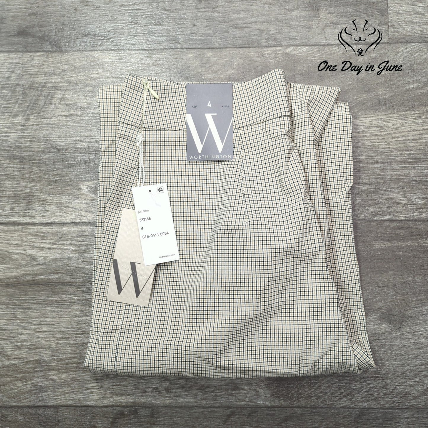 Worthington High Waist Wide Leg Crop Pants Size 4