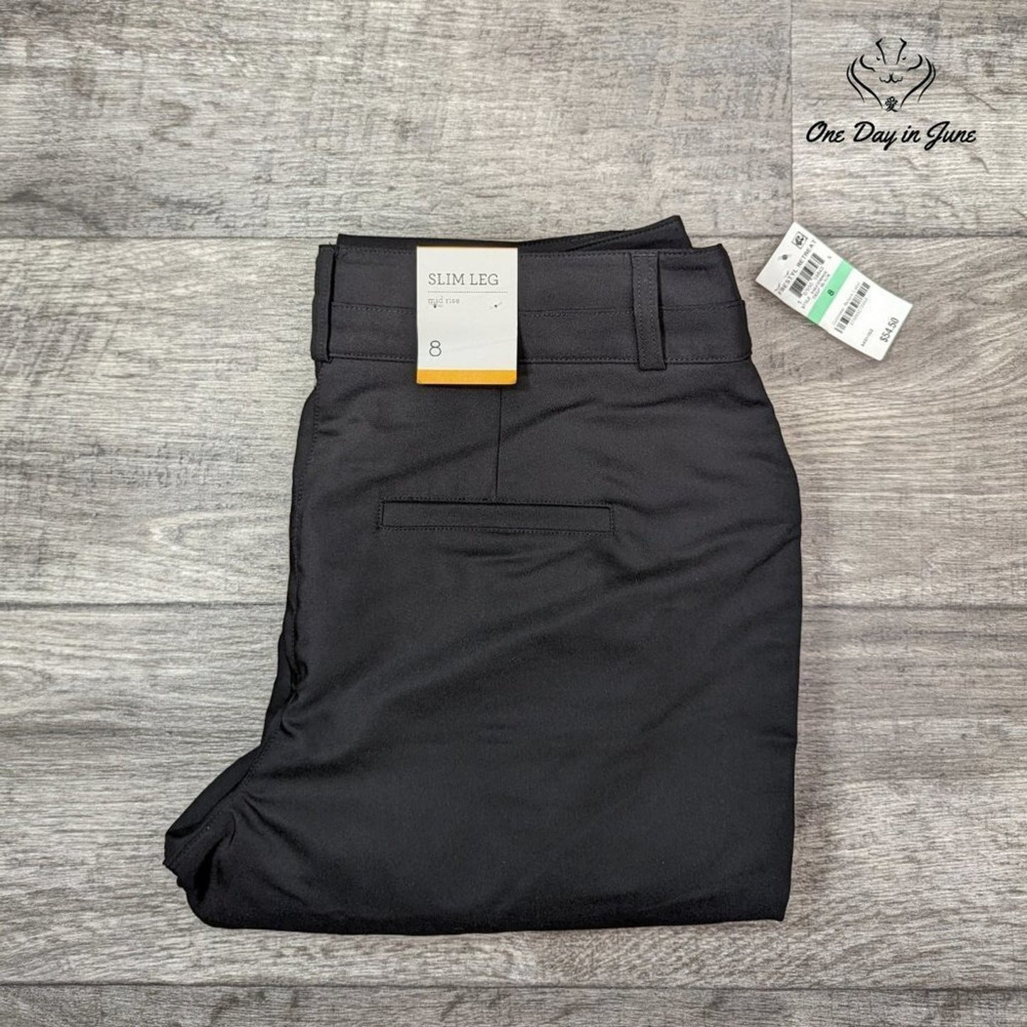 Style & Co Mid Rise Slim Leg Pants Size 8