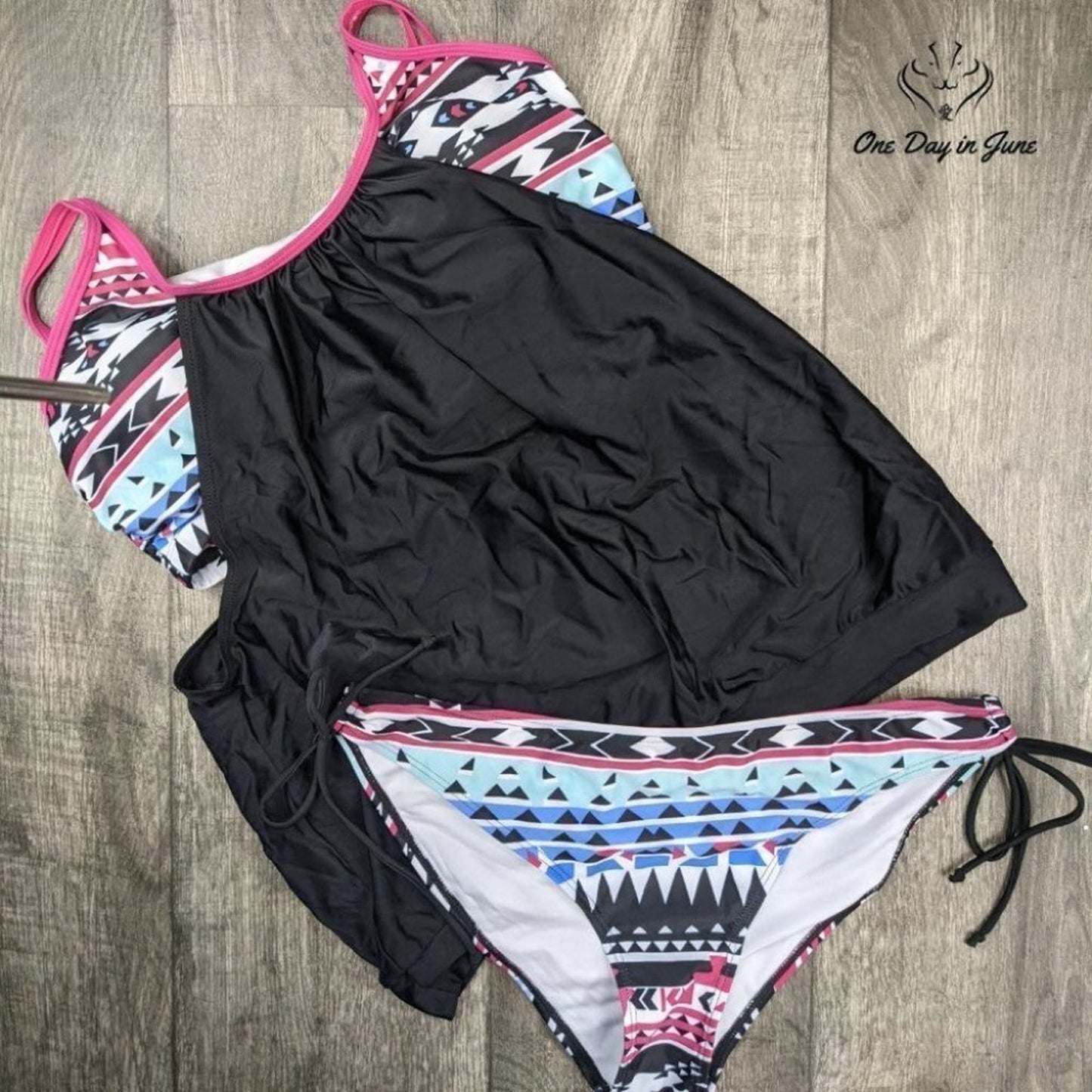 Zando Sporty Double Up Tankini Size 2XL