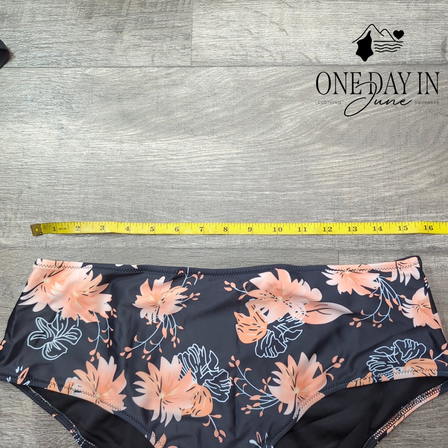 Beachsissi V Front High Waist Bikini Swimsuit Size XL