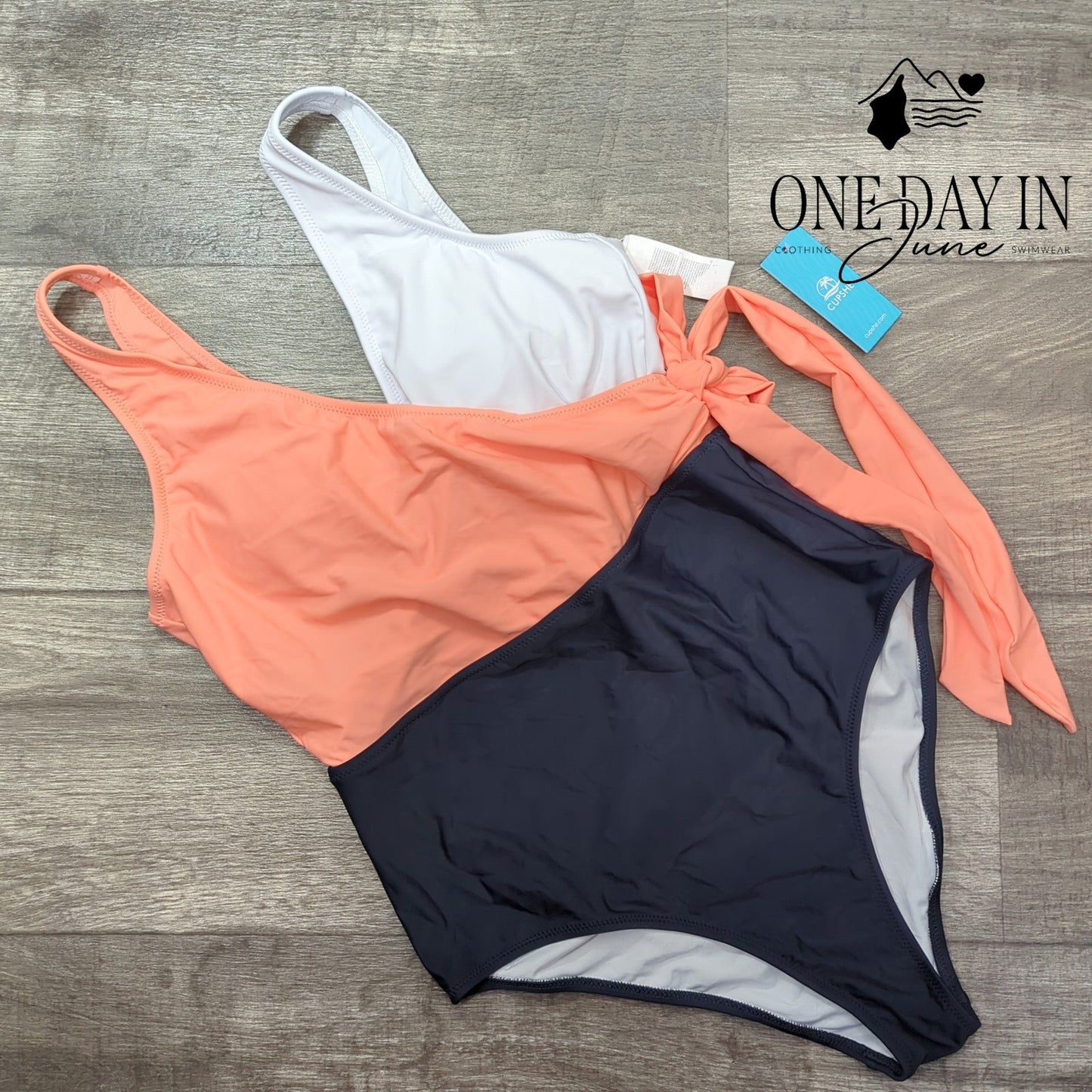 Cupshe Color Block One Piece Swimsuit Size M