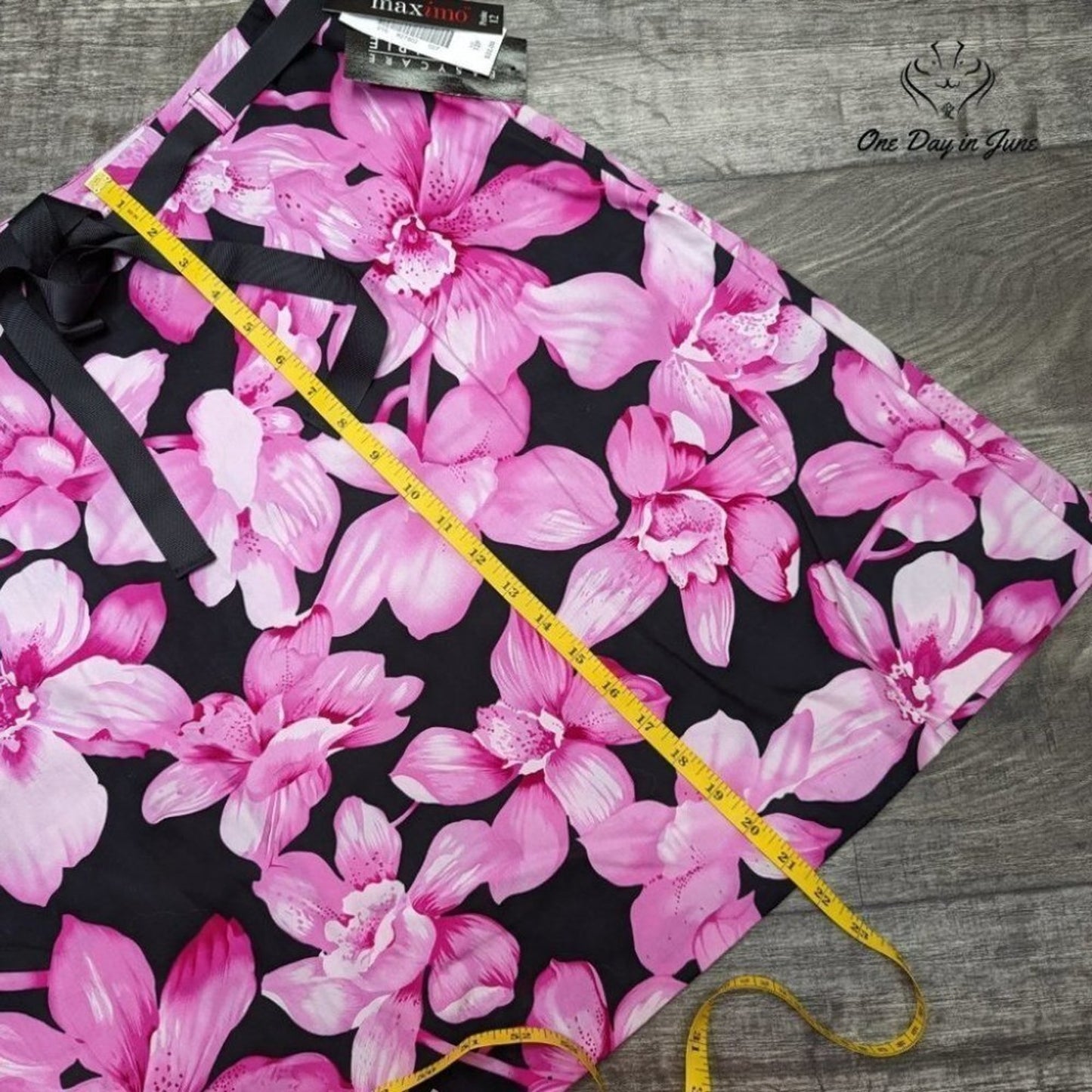 Maximo Floral Tie Waist Skirt Size 12P