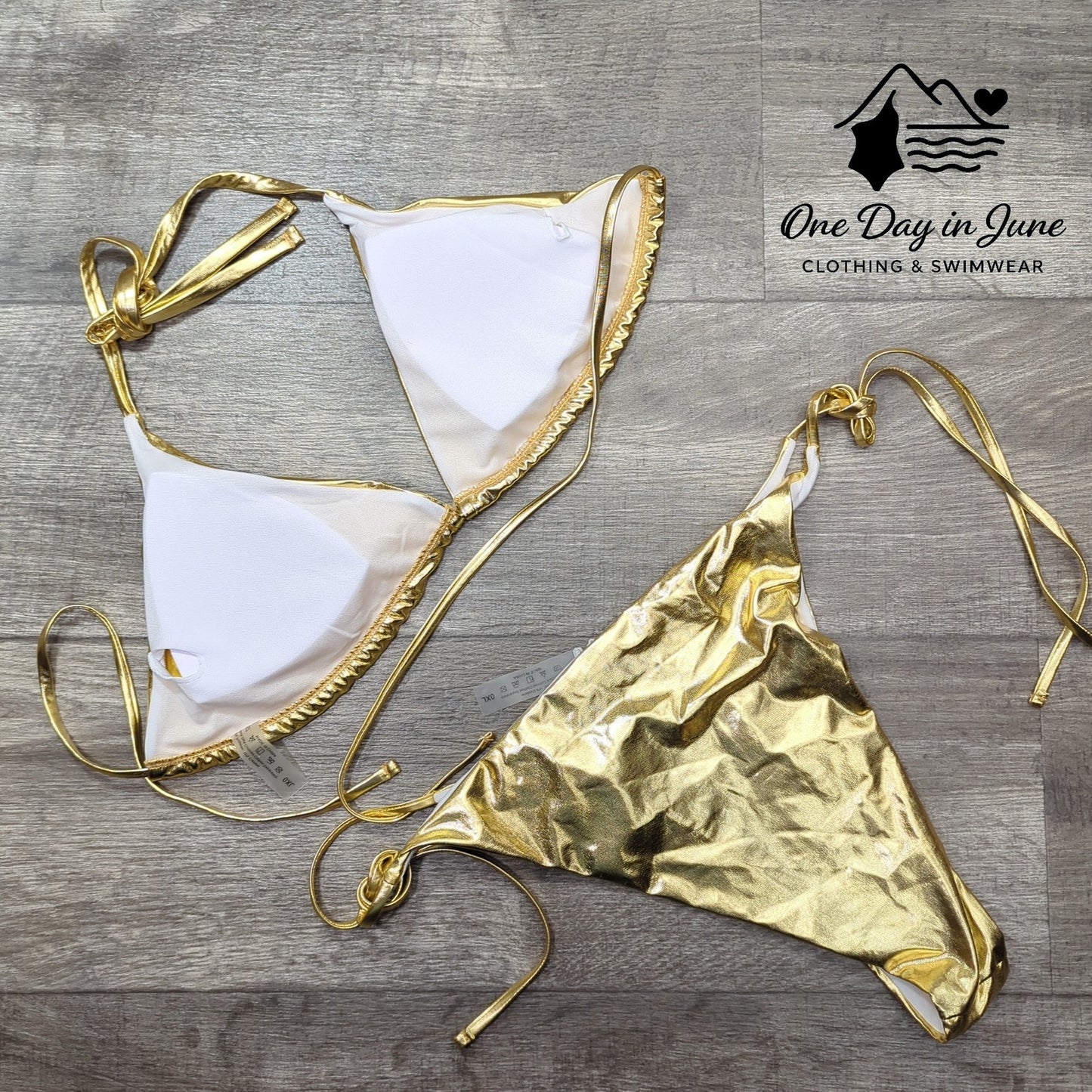 Charmleaks Triangle Tie Side Bikini Swimsuit Size 0XL
