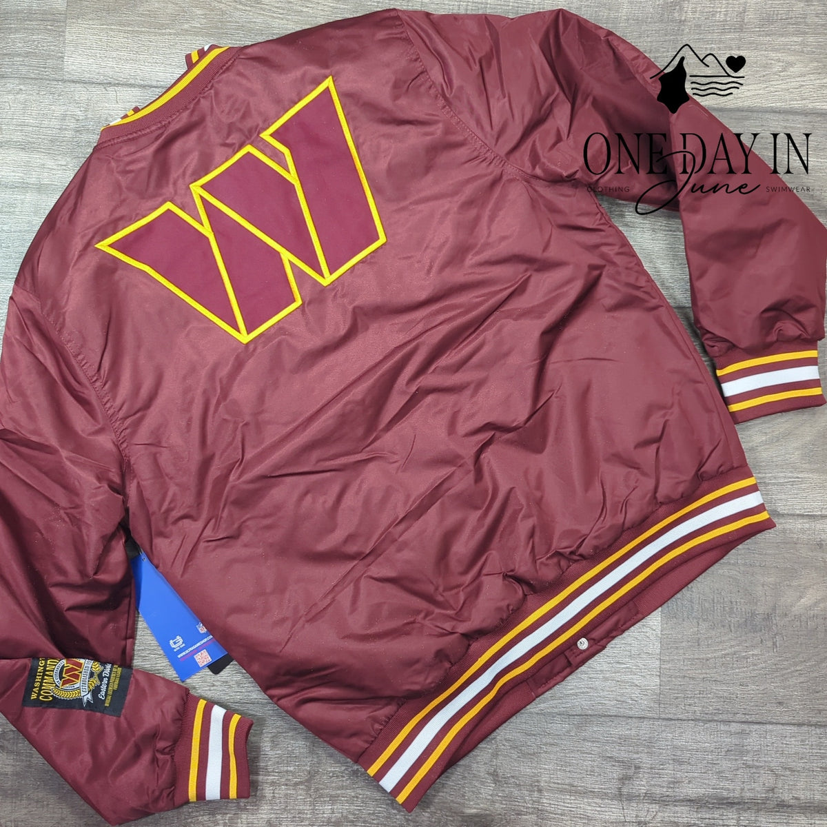 NFL Washington Commanders Ultra Game Burgundy Full Snap Jacket NWT $130 Size S