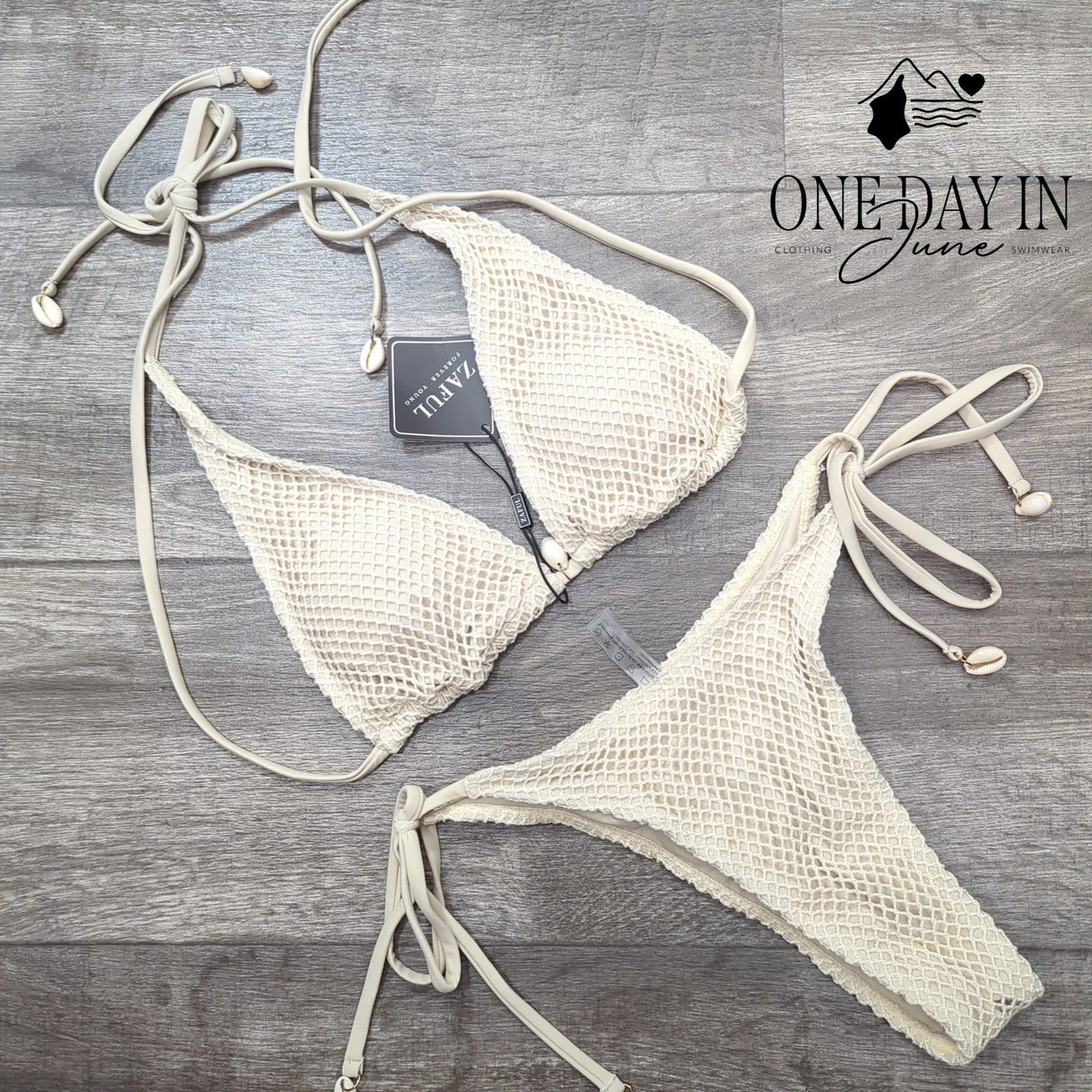 Zaful Tie Side Bikini Swimsuit Size S