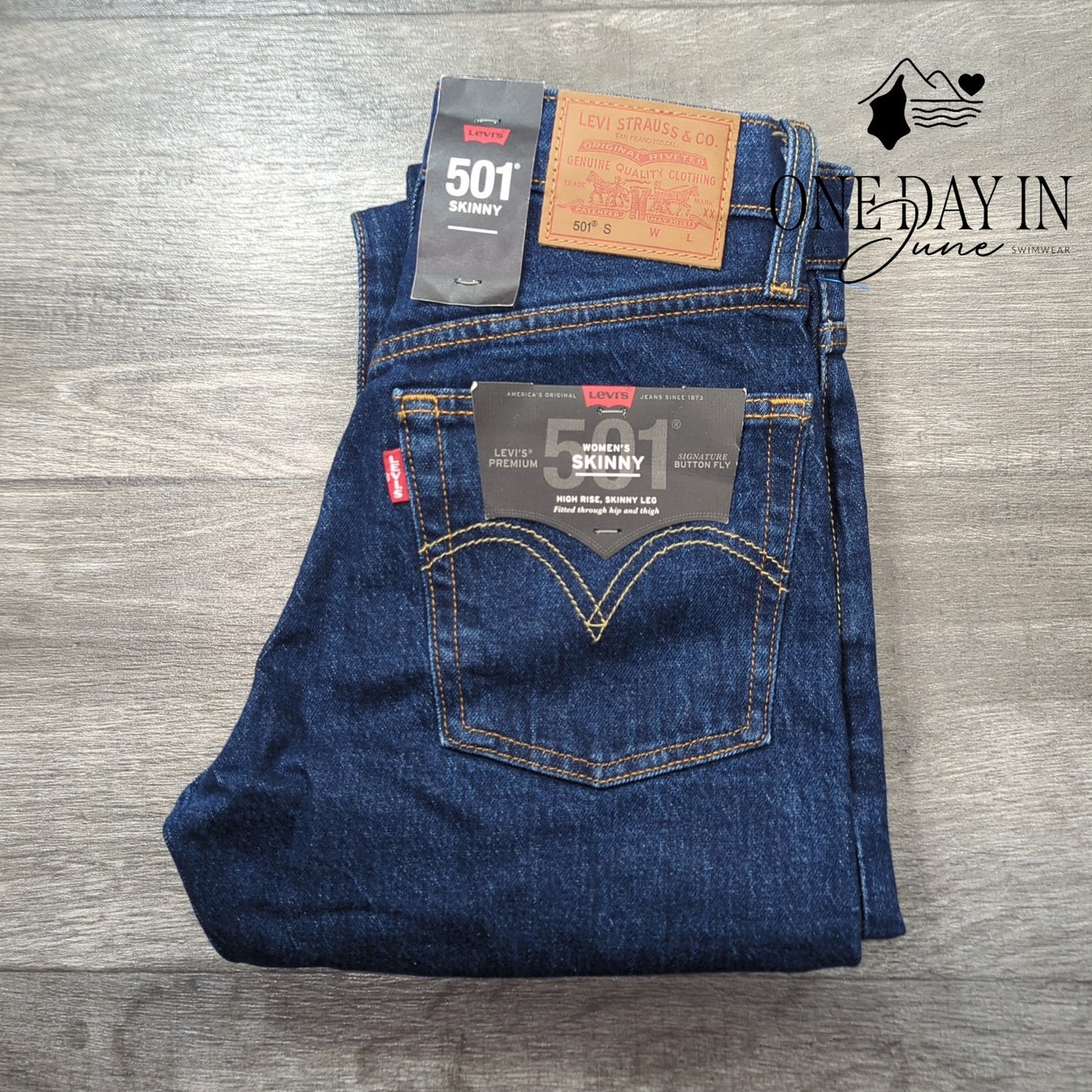 Levi's Button Fly 501 Skinny Jeans Size 24X28 (0)