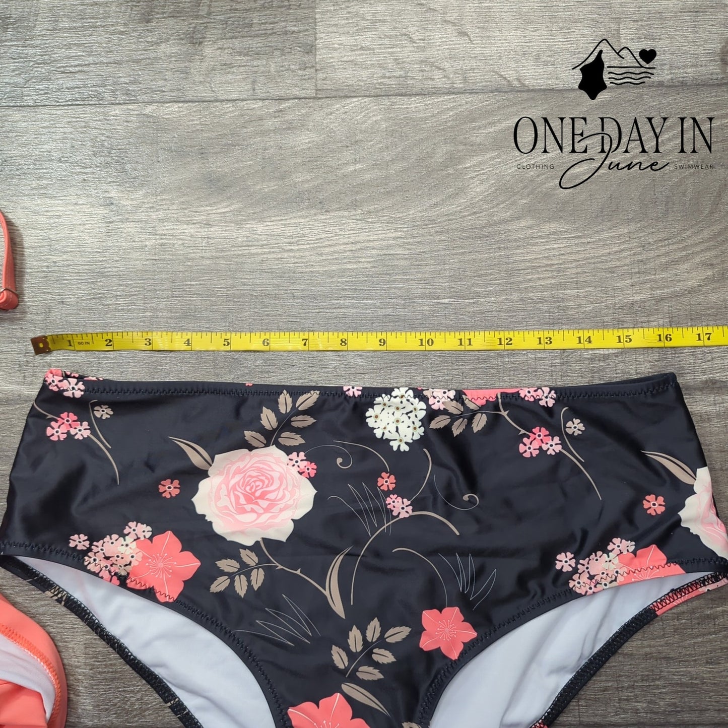 Beachsissi V Front High Waist Bikini Swimsuit Size XL