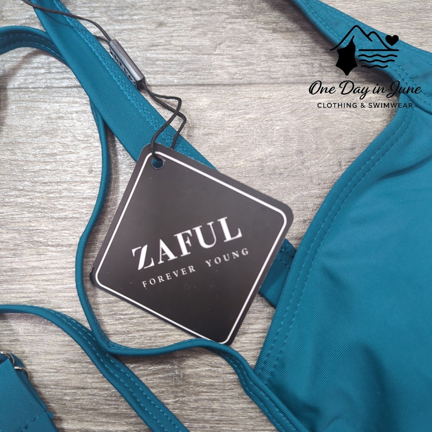 Zaful Crop High Waist Bikini Swimsuit Size M (8-20)
