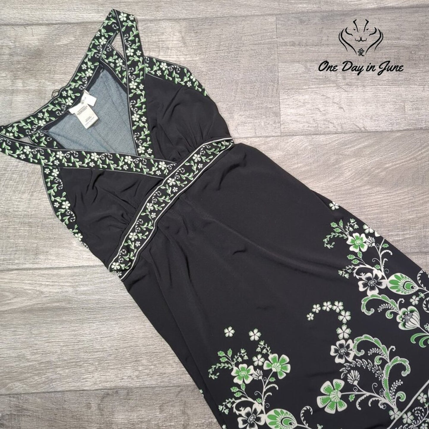 Sophie Max Sleeveless V Neck Summer Dress Size S