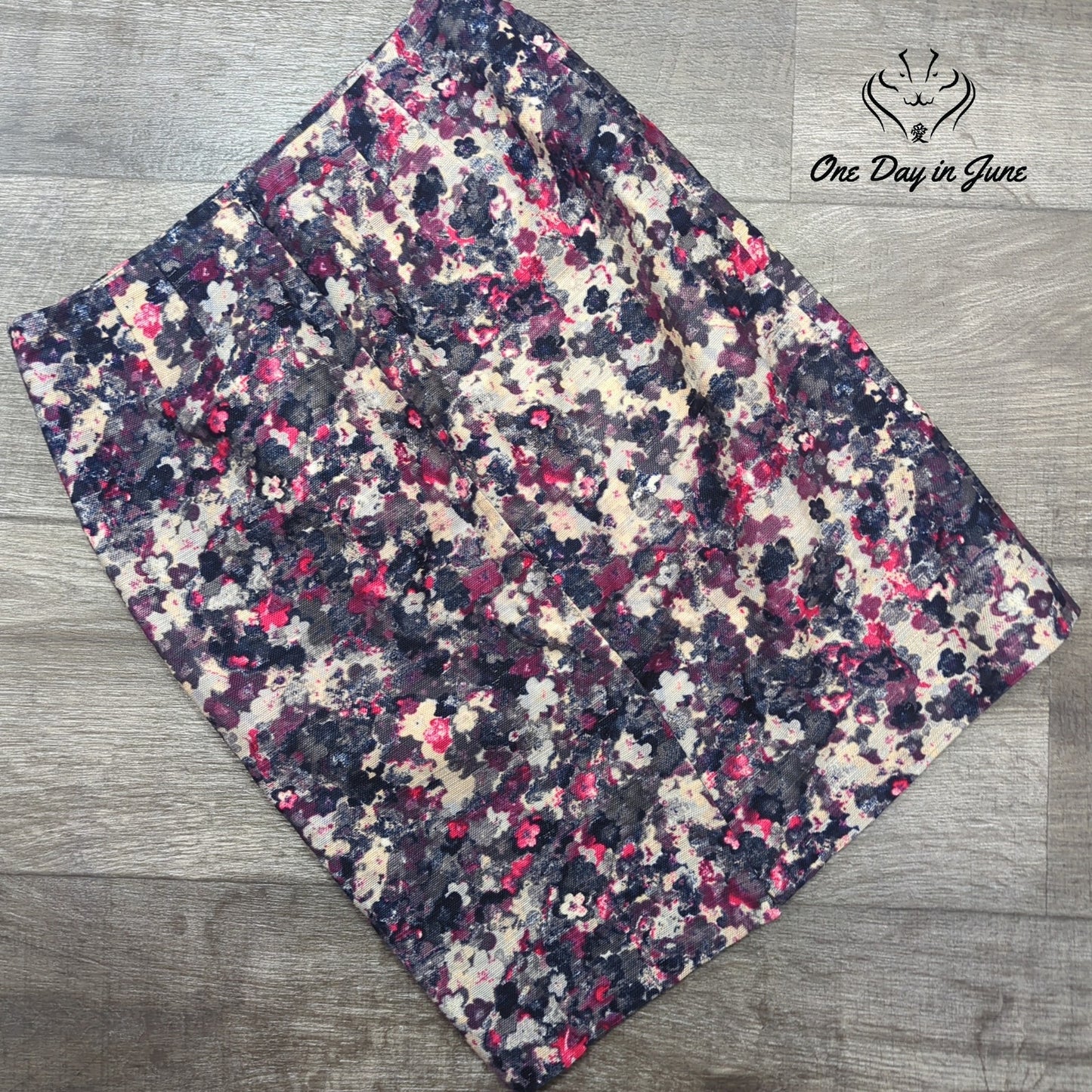 Talbots Petite Floral Lined Pencil Skirt Size 0P
