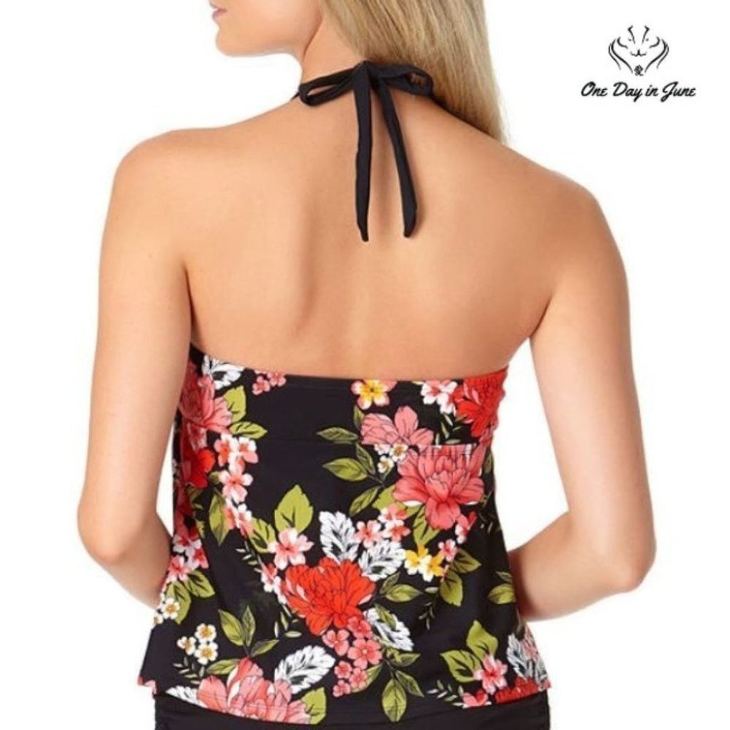 a.n.a Floral Tankini Top Size S