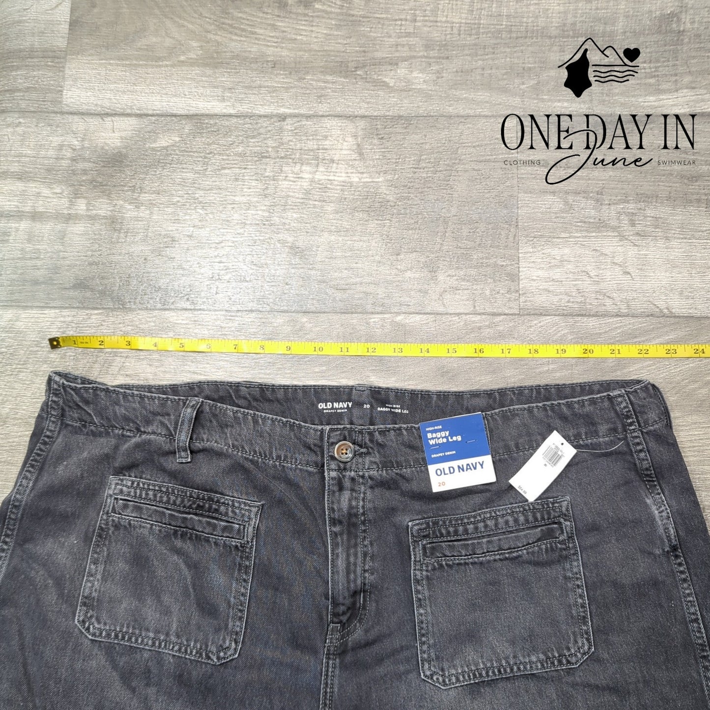 Old Navy High Rise Baggy Wide Leg Jeans Size 20