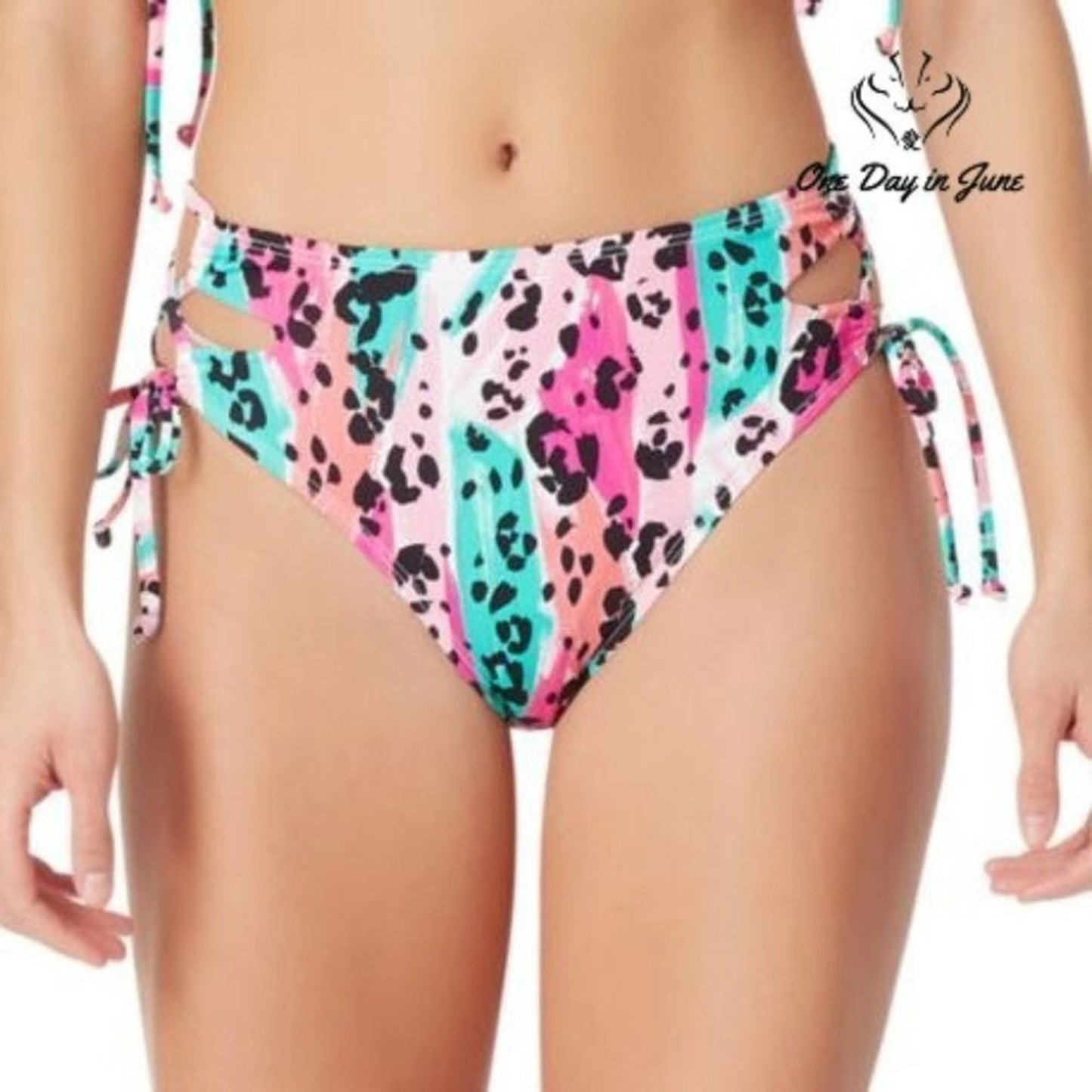 Sugar Beach Animal Hipster Bikini Bottom Size S