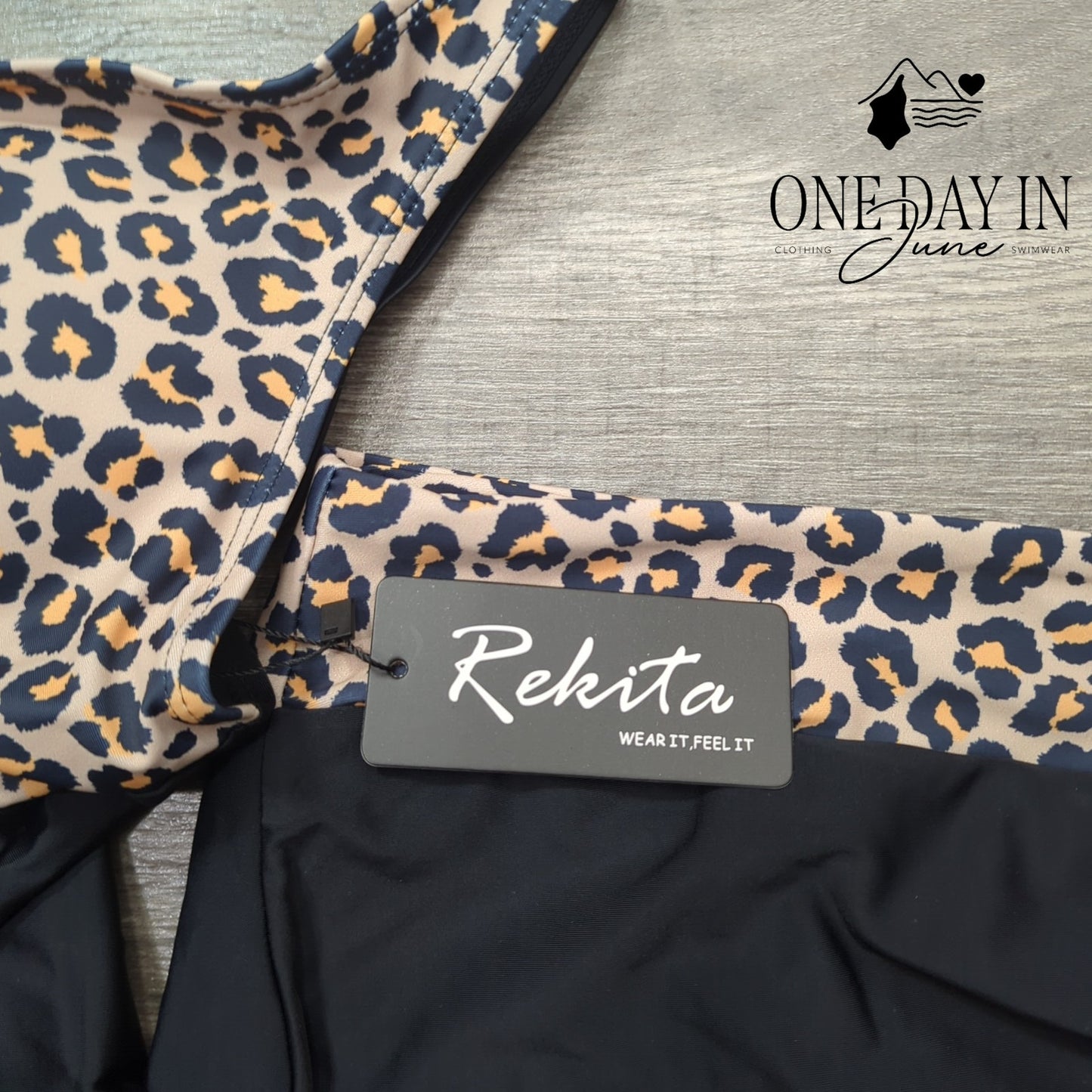 Rekita Skirted Tankini Swimsuit Size M