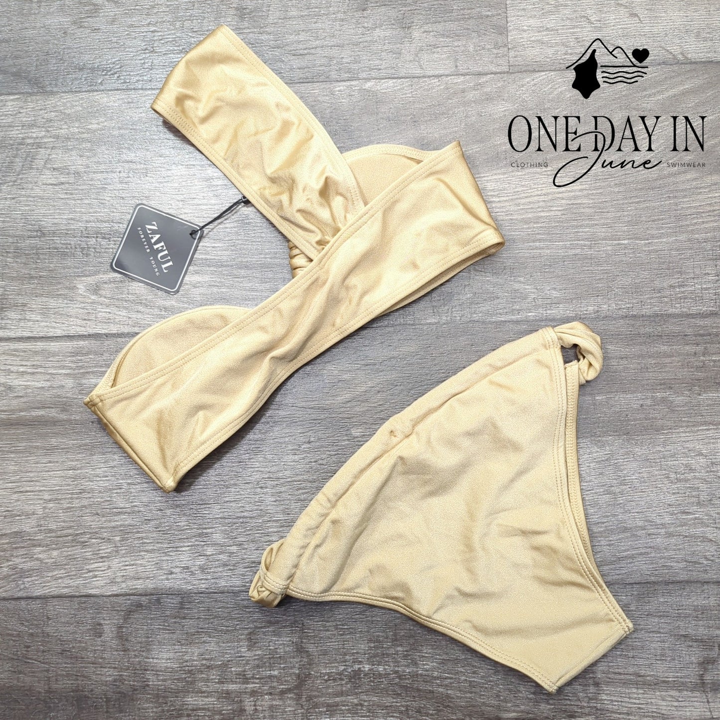 Zaful One Shoulder Bikini Swimsuit Size M