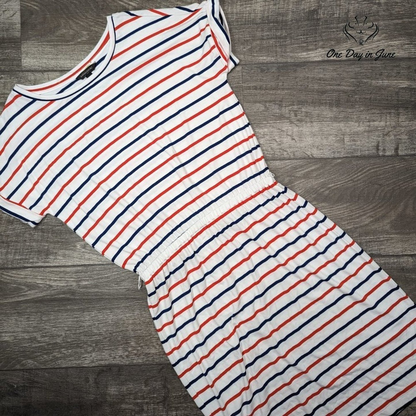Banana Republic Striped Short Sleeve Mini Dress Size S