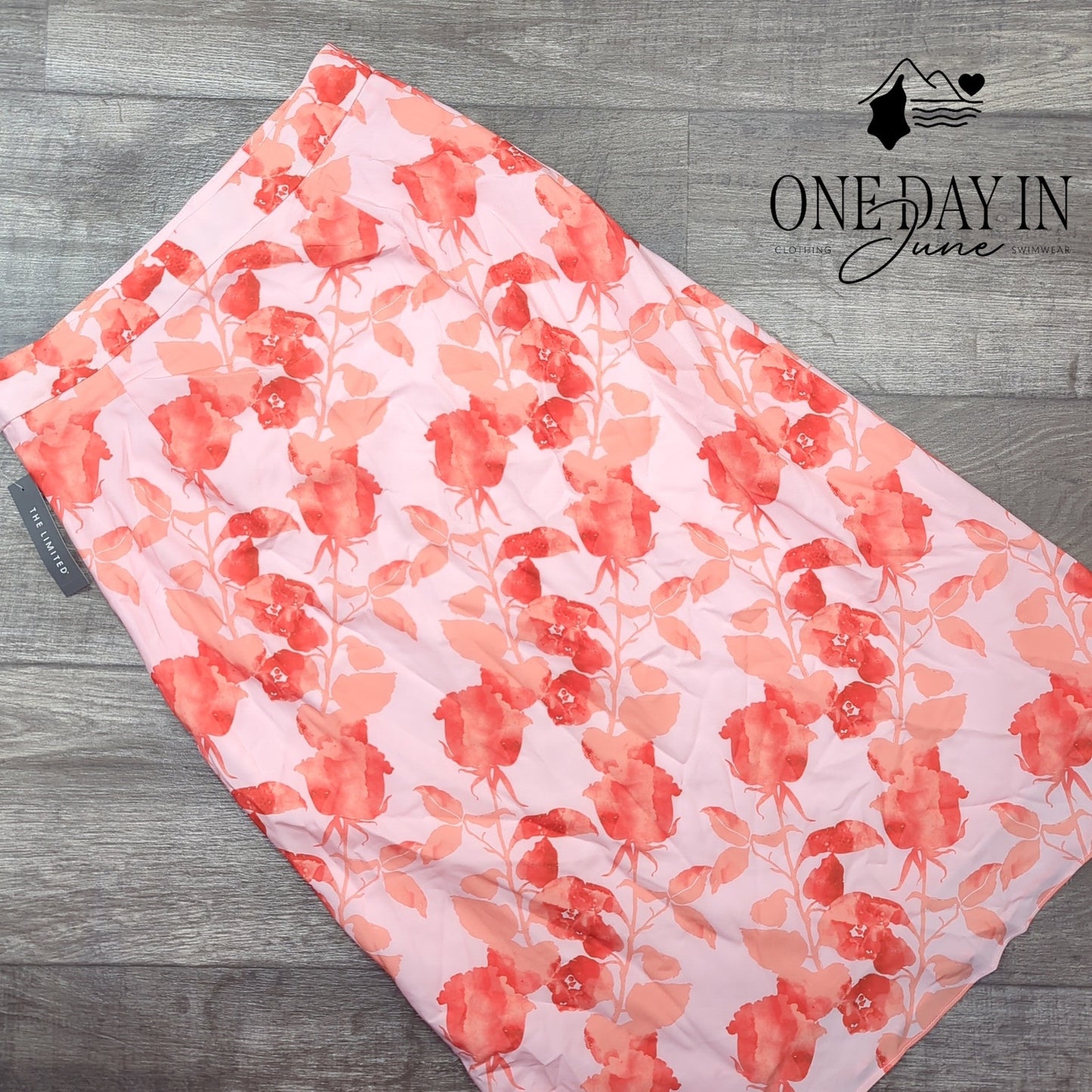 The Limited Floral Layered Midi Skirt Size 4