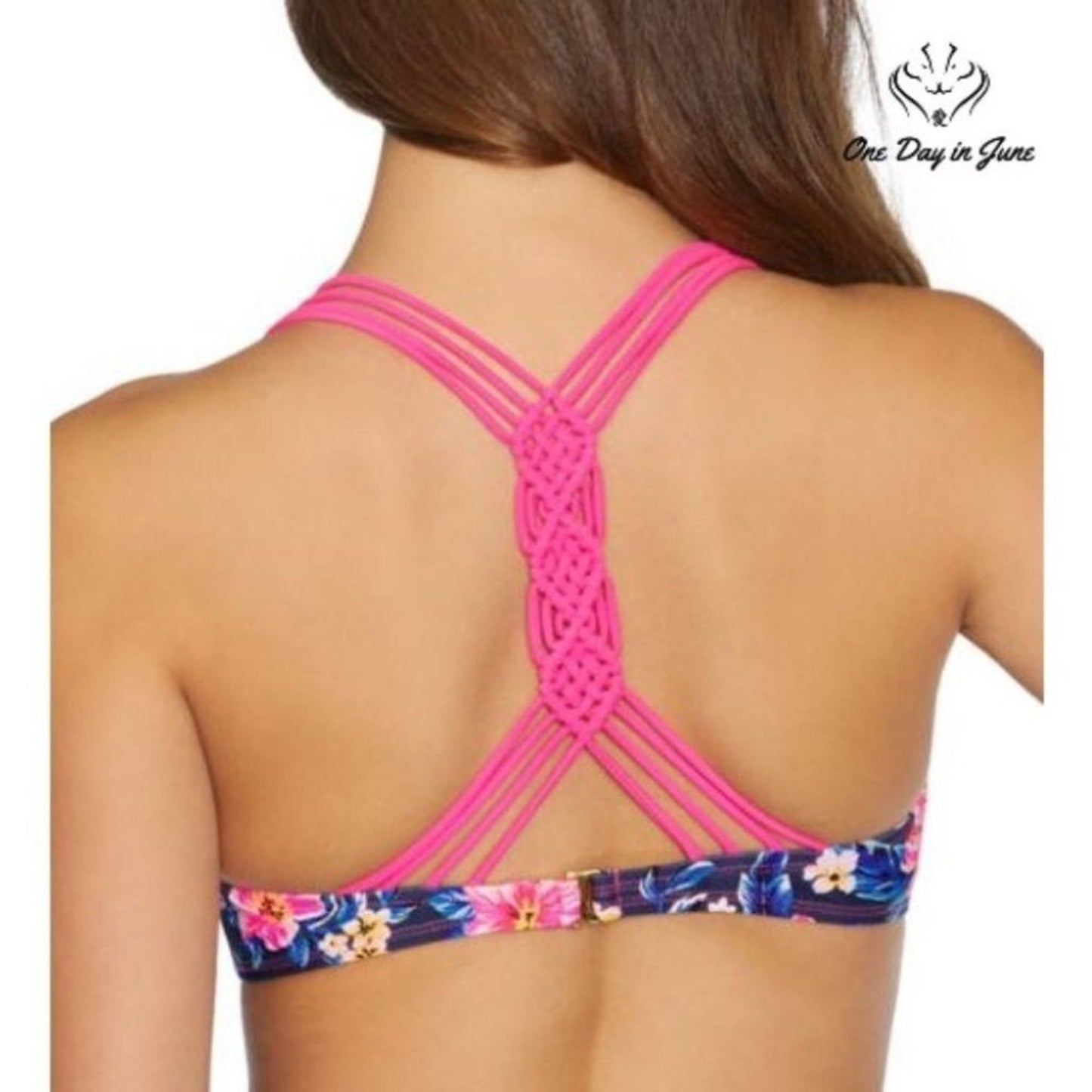 Arizona Jean Co. Juniors Flounce Bikini Top Size L