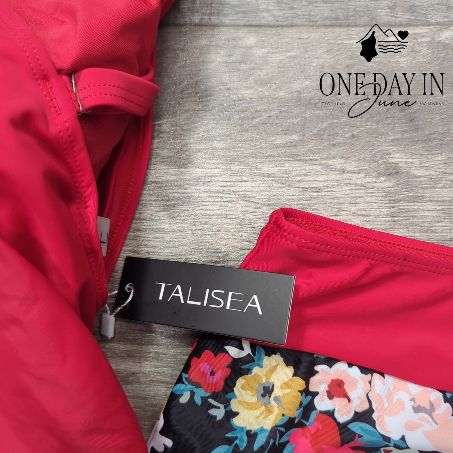 Talisea Floral Skirted Tankini Swimsuit Size XL
