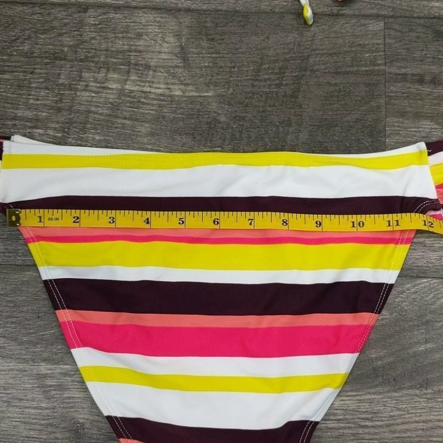 Amzbrly Striped Cross Front Bikini Size L