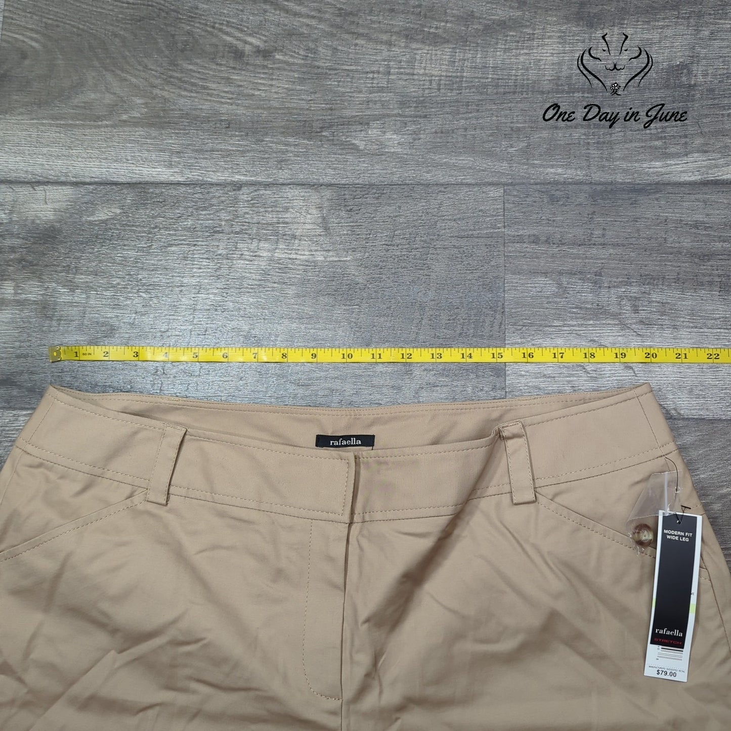 Rafaella Plus Size Flat Front Pants Size 18W