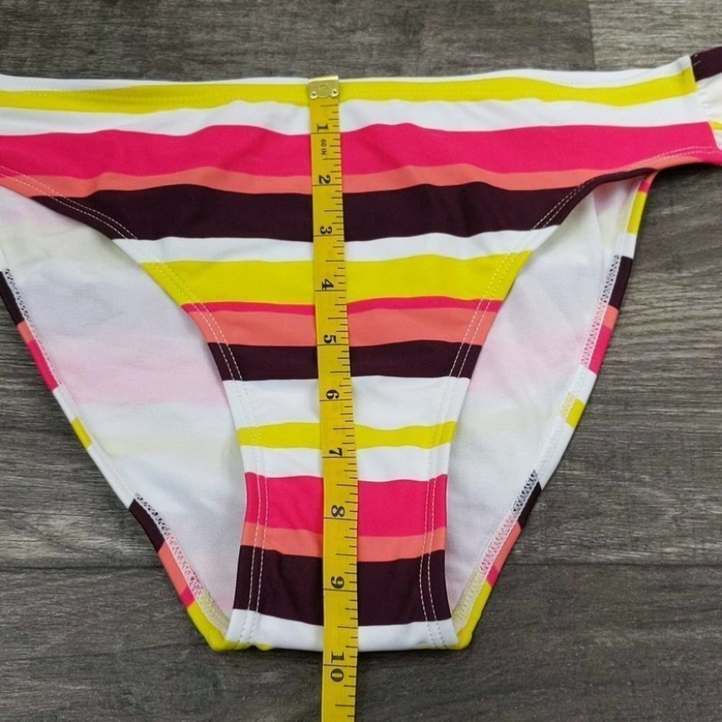 Amzbrly Striped Cross Front Bikini Size L