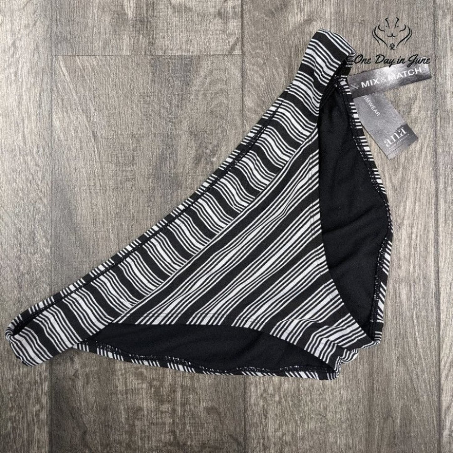 a.n.a Striped Bikini Bottom Size XXL