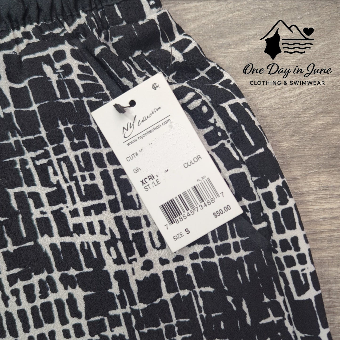 NY Collection Drawstring Casual Pants Size S