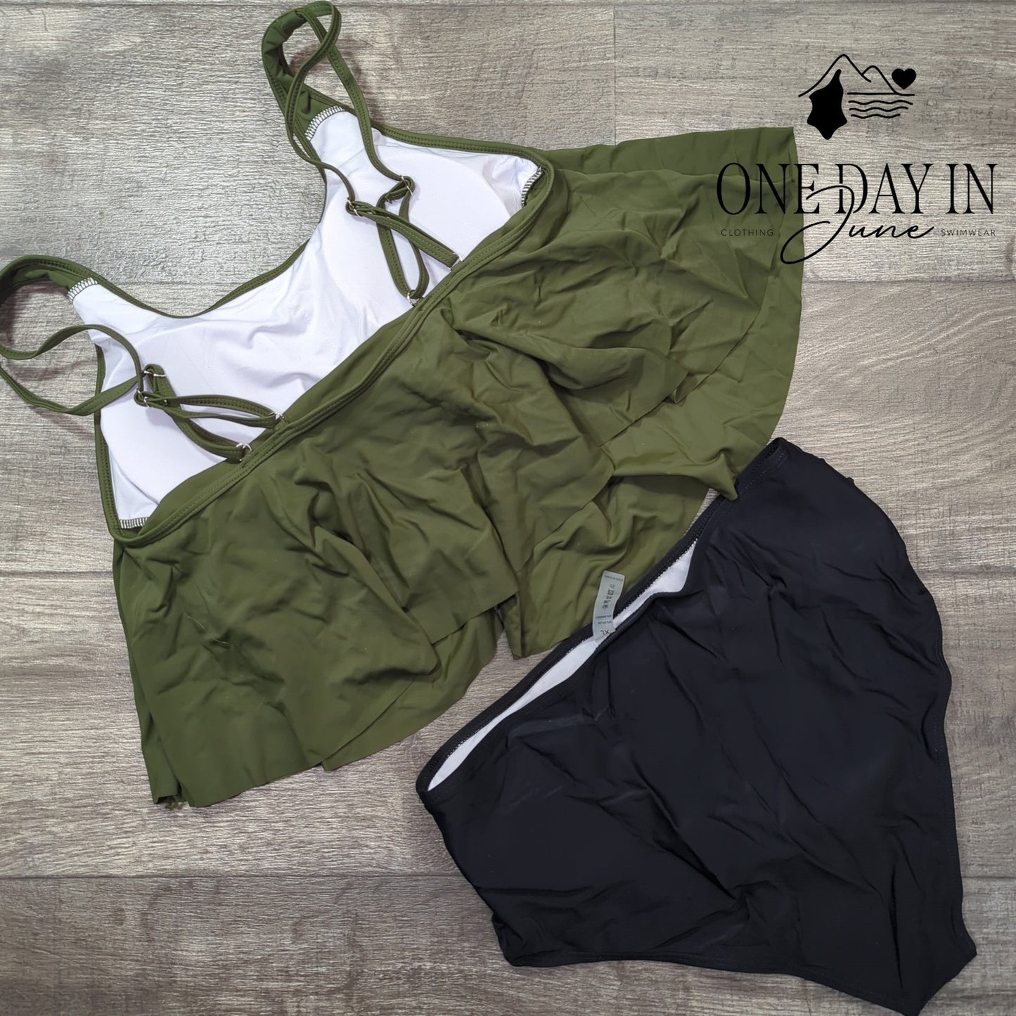 CharmLeaks Flounce Bikini Swimsuit Size XL