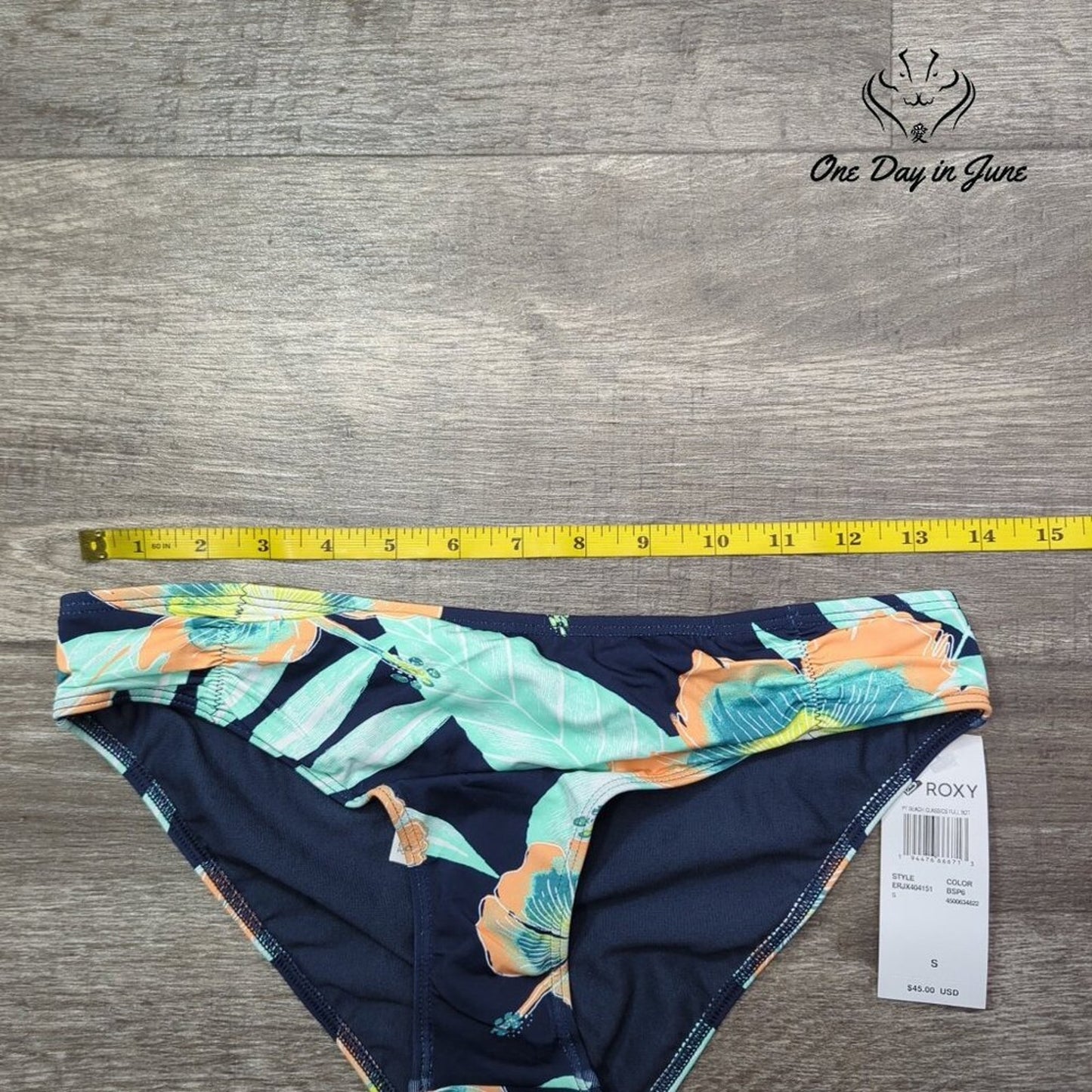 Roxy PT Beach Classics Full Bikini Bottom Size S