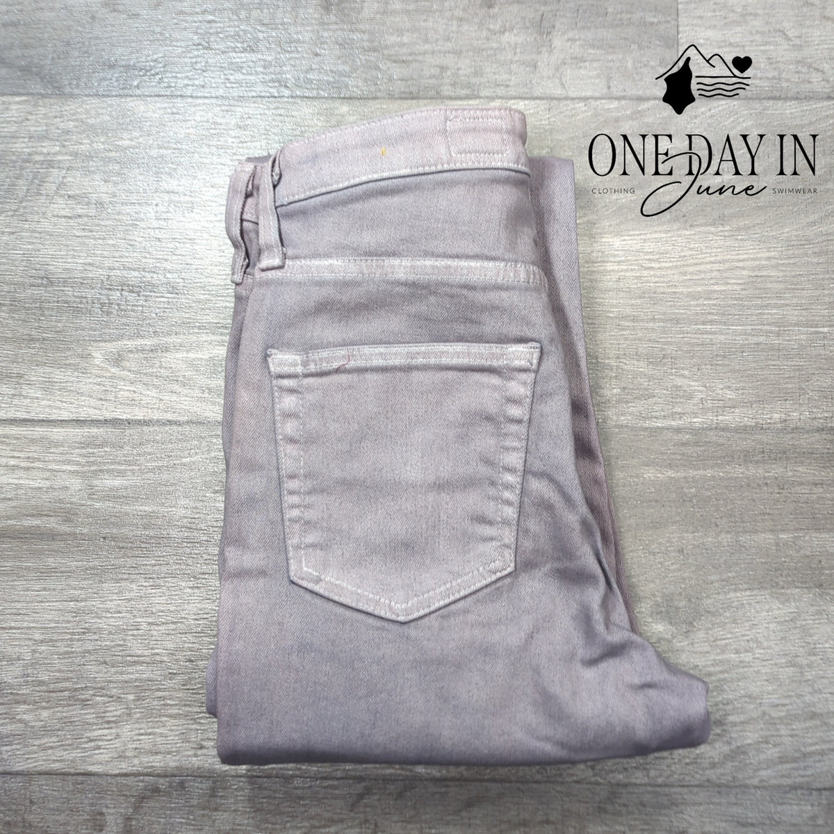AG Adriano Goldschmied Mid Rise Straight Leg Jeans Mauve NWT Size 27 (4)