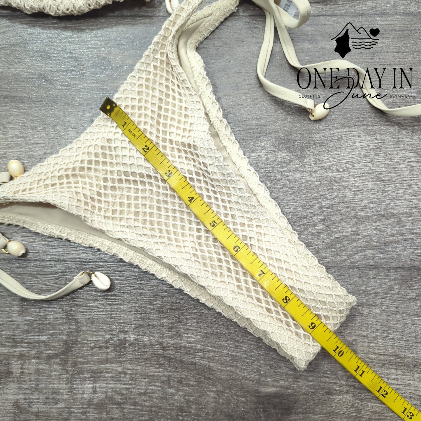 Zaful Tie Back Tie Side Bikini Swimsuit Size S