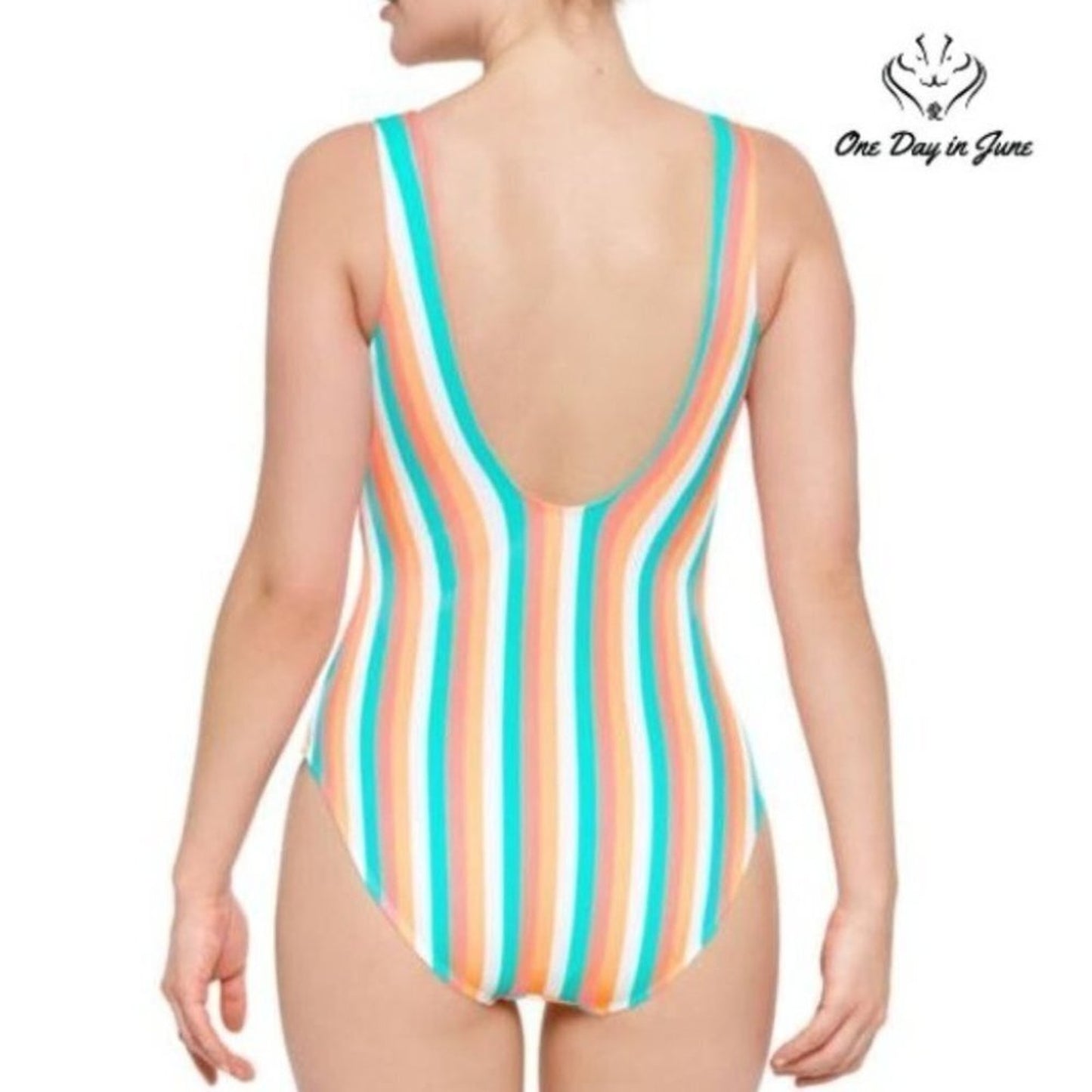 Arizona Jean Co. Junior's Striped One Piece Size M