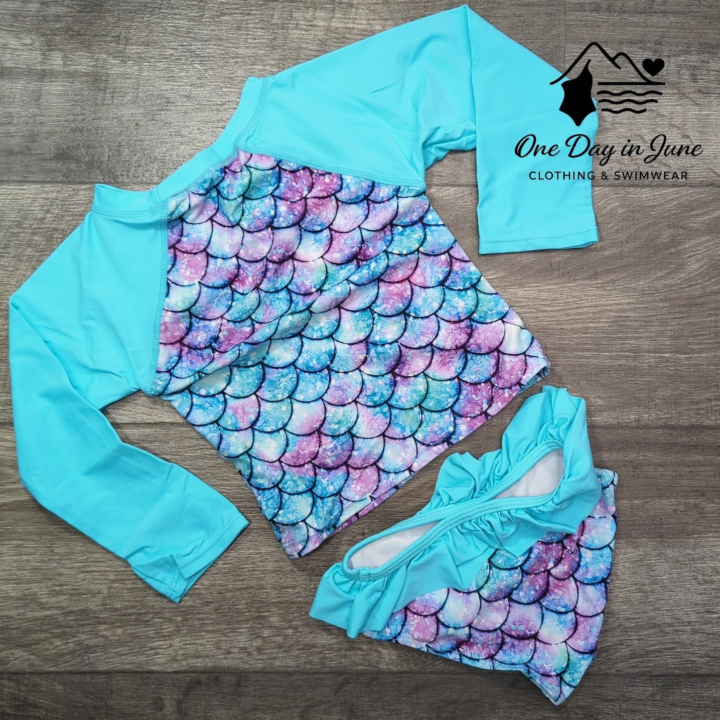 Amzbrly Long Sleeve Rashguard Bikini Swimsuit Size L