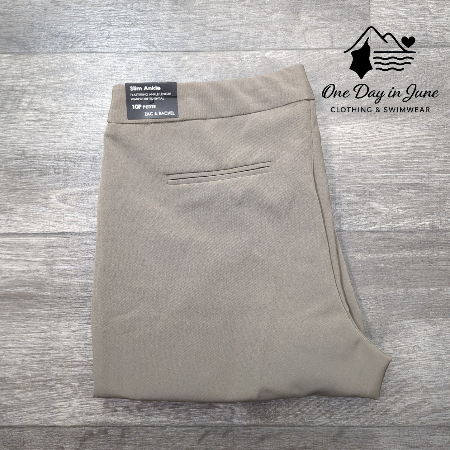 Zac & Rachel Petite Slim Ankle Pants Size 10P