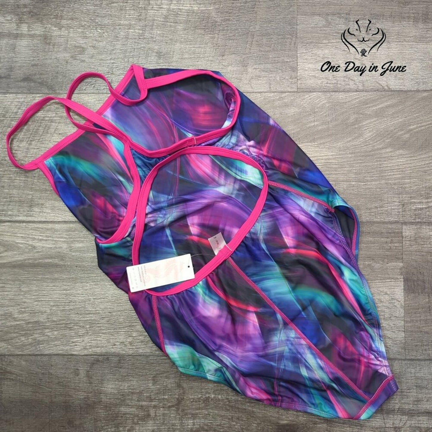 Alove Training Sport Back One Piece Swimsuit Size XL