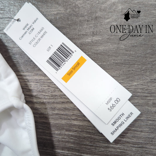 Carmen Marc Valvo Smooth Shaping Bikini Bottom Size S