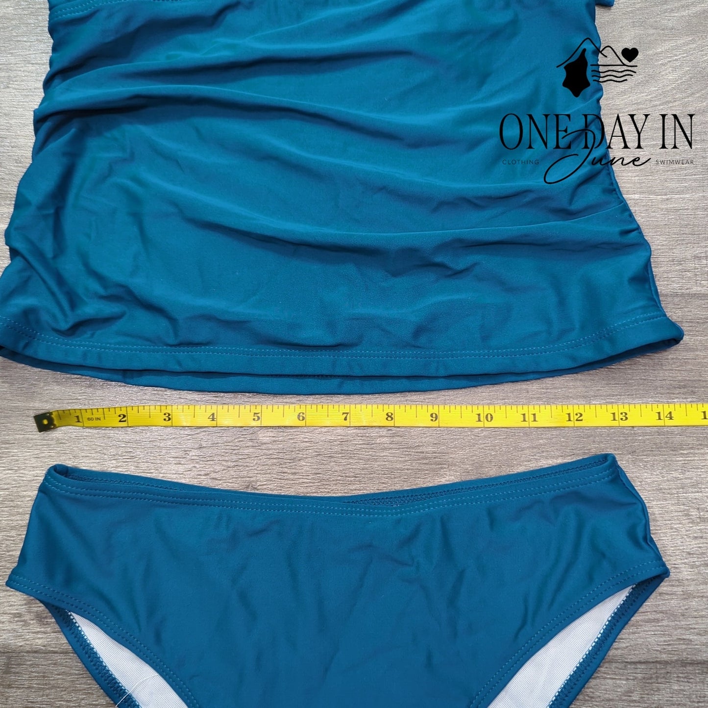 Zaful Tie Back Tannkini Swimsuit Size S