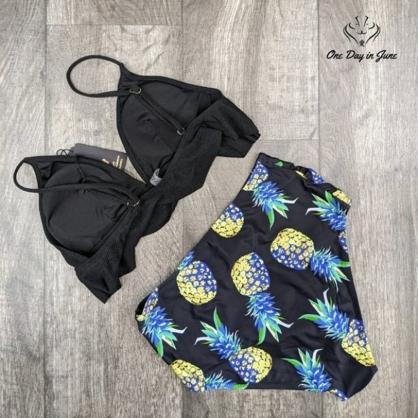 SS Queen Ruffle High Waist Bikini Swimsuit Size M