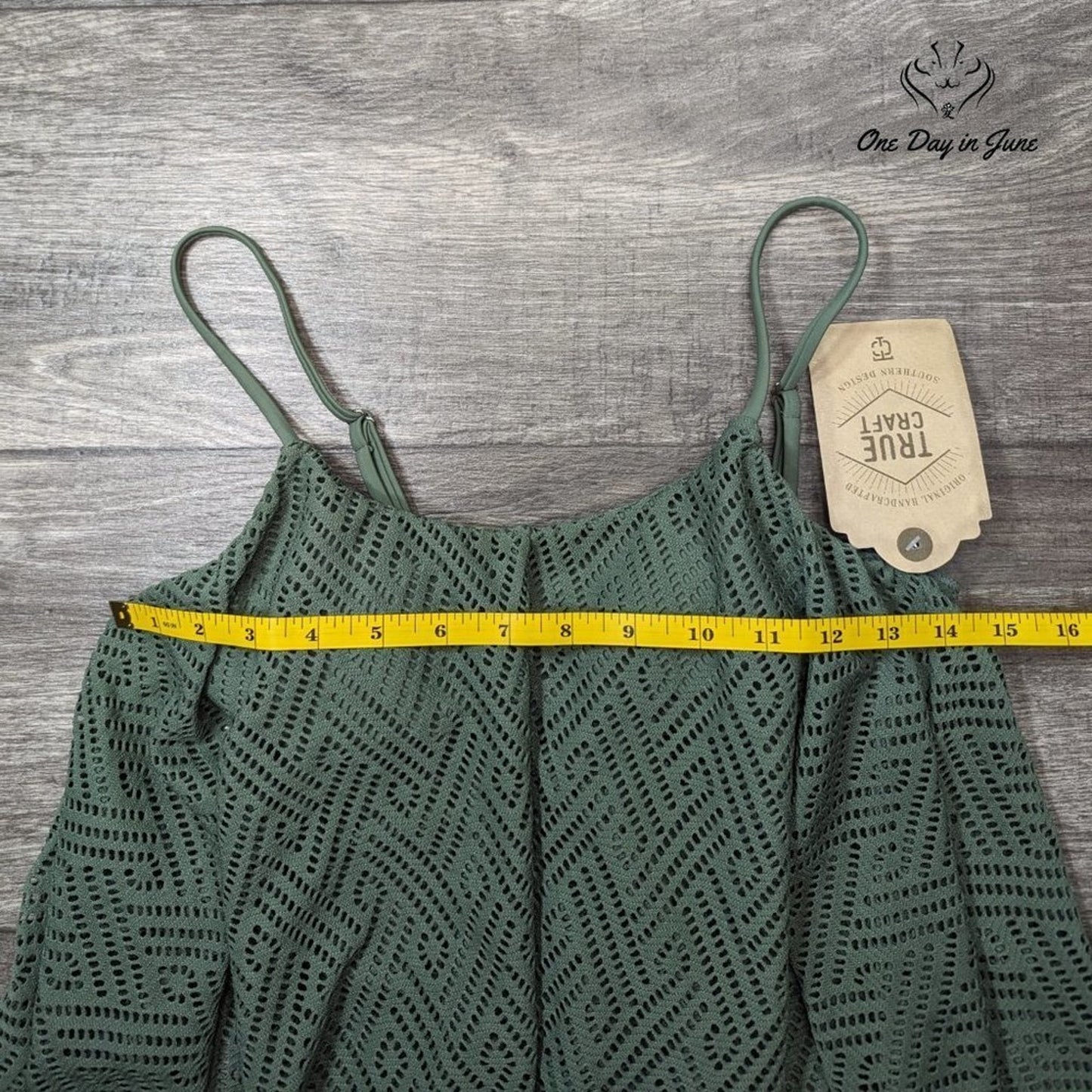 True Craft Wanderlust Crochet Bikini Top Size S