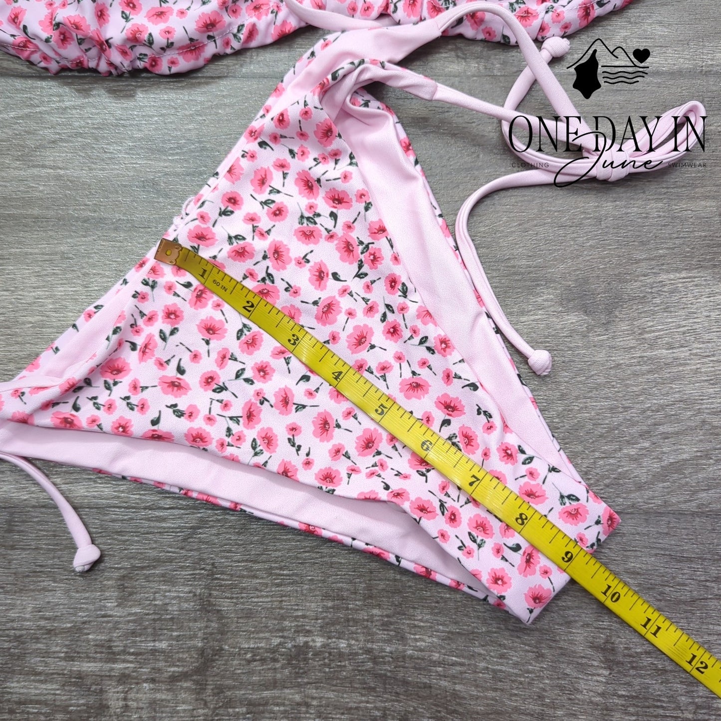 Zaful Triangle Tie Side Bikini Swimsuit Size M
