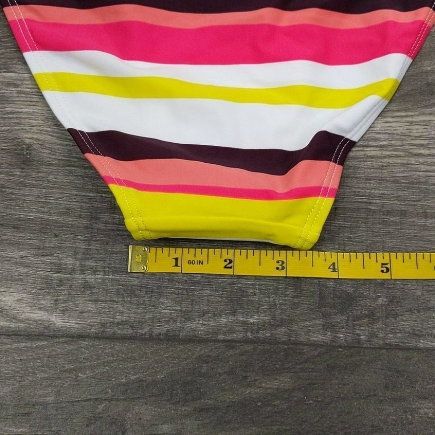 Amzbrly Striped Cross Front Bikini Size L
