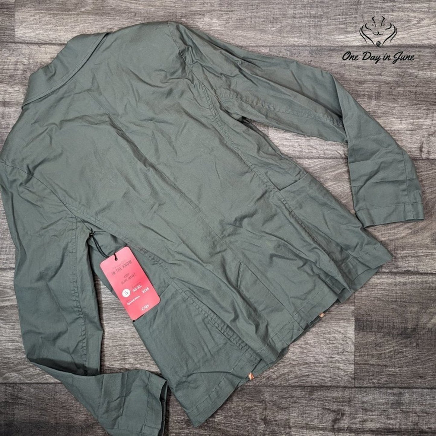 Cabi One Button Olive Jacket Size S