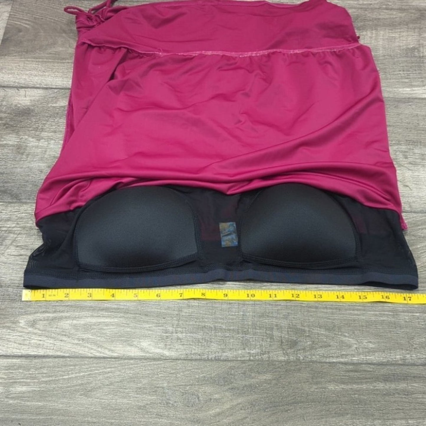 Alove Blouson Tankini Swimsuit ** Stock photo for fit not color Size 2XL