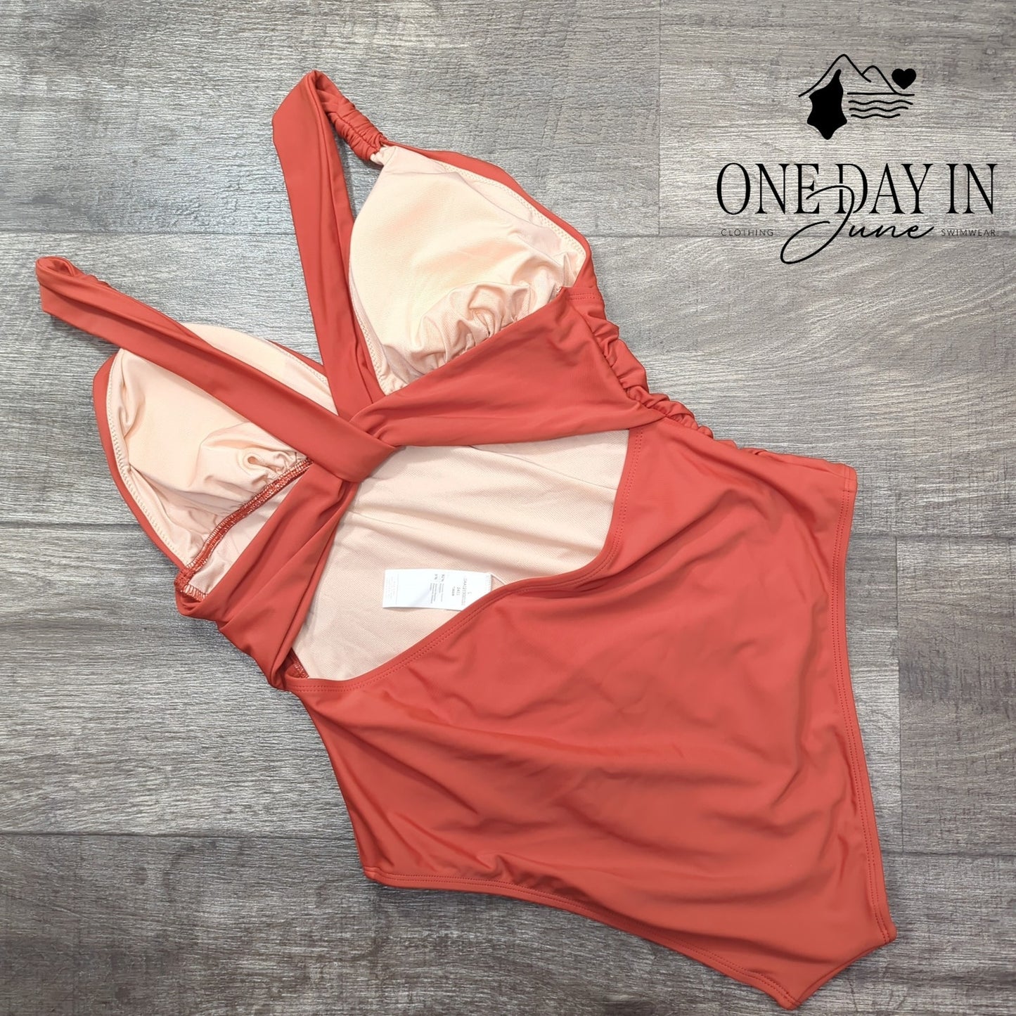 Cupshe V Neck Tummy Control One Piece Swimsuit Size L