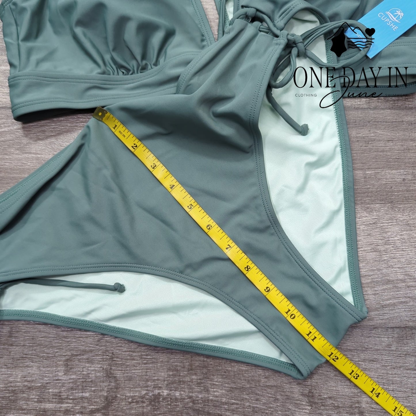 Cupshe Tie Back Tie Side Bikini Swimsuit Size XL