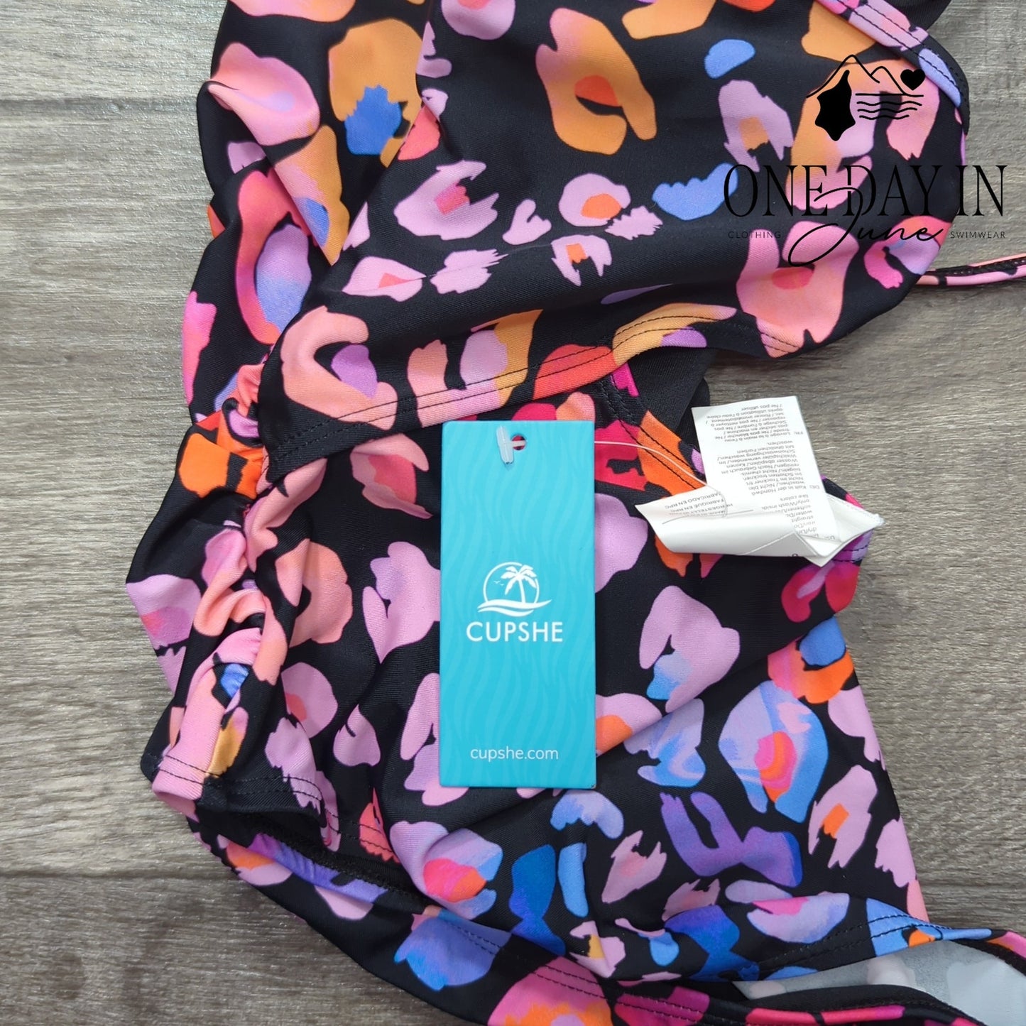 Cupshe Ring Back Tummy Control One Piece Swimsuit Size M